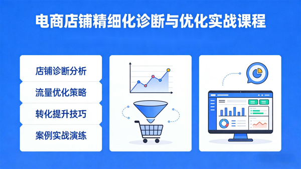 电商店铺精细化诊断与优化实战课程