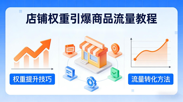店铺权重引爆商品流量教程